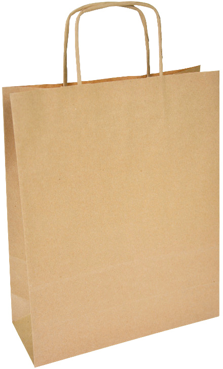 Carrier bag brown with twisted handle 320x120x410mm